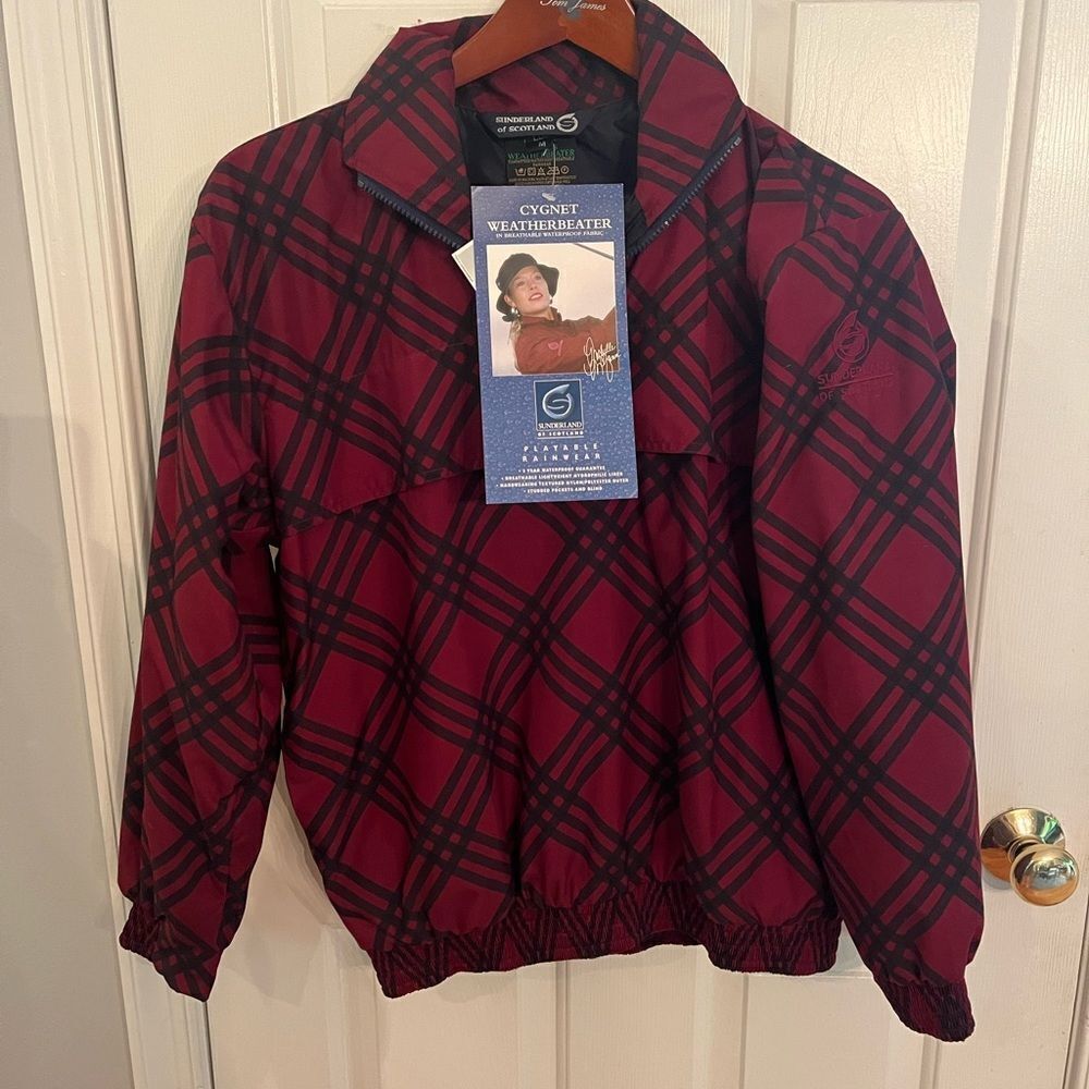Sunderland of Scotland VintageCygnet Red & Navy Golf Rainwear sz M NWT